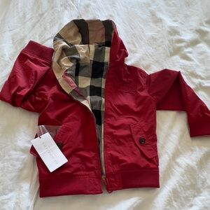 Burberry Children reversible hooded jacket